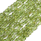 HAAMIIQII Natural Green Peridot Pebble Stone 4-6mm Small Irregular Freeform - Image 2