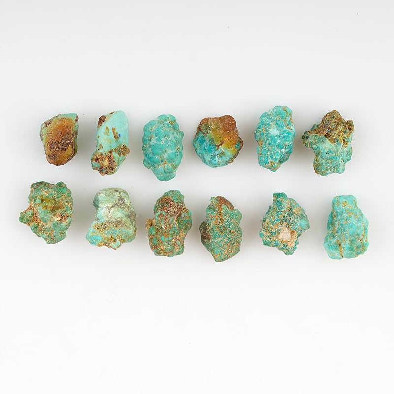 ColouredRocks 30 carats. Tibetan Turquoise Crystals, Raw Stones, Rough Gemstones - Image 2