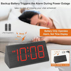 DreamSky Wooden Digital Alarm Clocks - Image 3