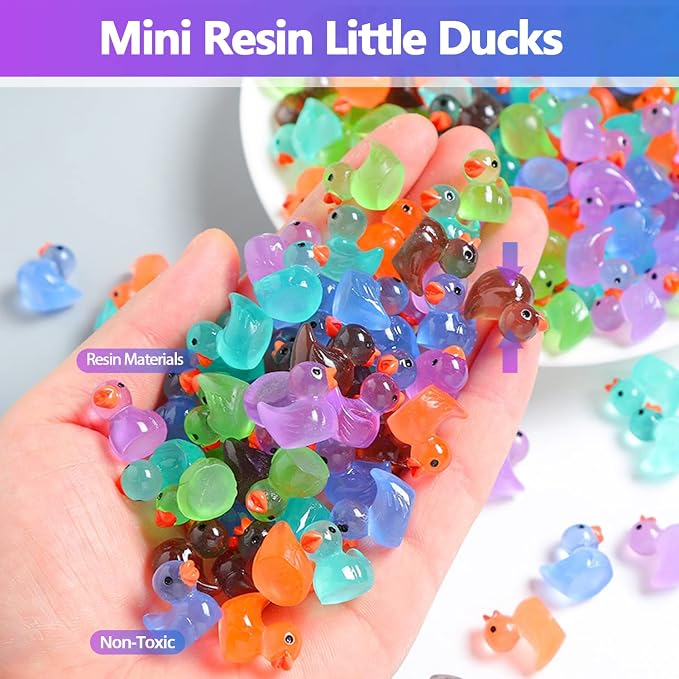 CHAKANLX 200 Pieces Fairy Garden Accessories, Mini Resin Ducks, Fairy Garden Kit - Image 5