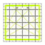 UOOU Quilting Ruler 1 Pack, Square Quilting Rulers Fabric Cutting Ruler Acrylic by UOOU