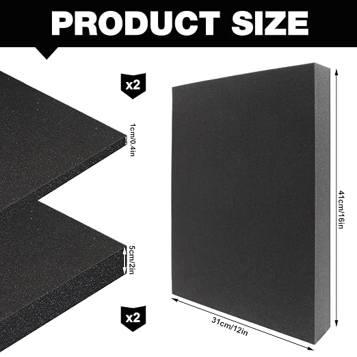 4PCS High Density Polyurethane Foam Sheets - Image 2