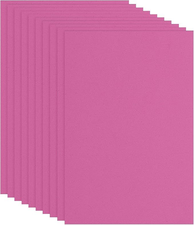 PATIKIL EVA Foam Sheet 10Pcs 12x8 Inch 2mm Thick Rose Red | Easy Cutting EVA by PATIKIL