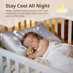 MR&HM Breathable Toddler Pillowcase 13"x18" Travel Pillow Case Set of 2 - Image 5