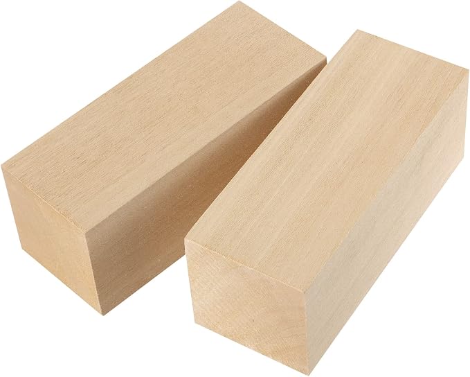 JAPCHET 12 Pieces 5 x 2 x 2 Inch Basswood Carving Blocks, Natural Carving Blocks - Image 3