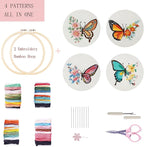 Bonroy 4 Sets Embroidery Kit for Beginners, Embroidery Art Craft Handy Sewing - Image 2