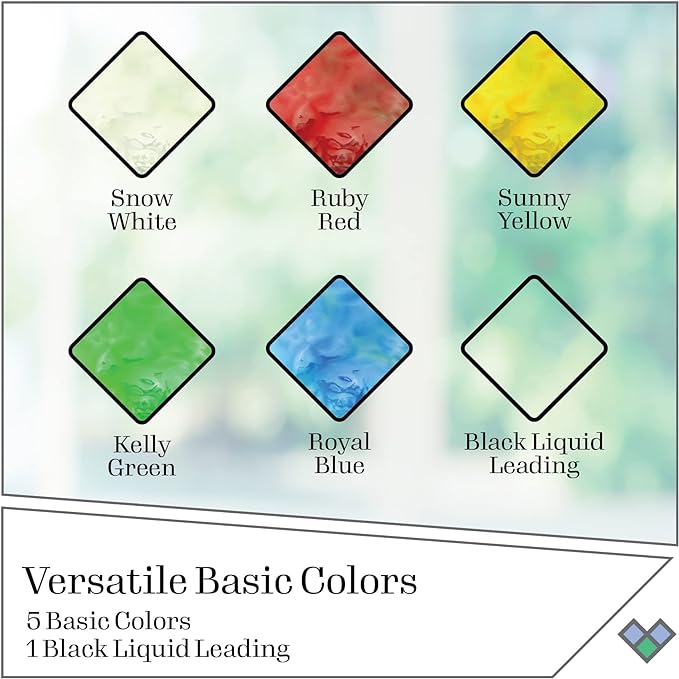 Gallery Glass, Basic Stained Kit, 6 Piece Glass Paint Set - Image 2