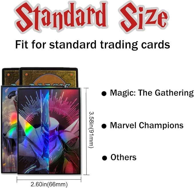 Custom Holographic Card Sleeves, Laser Flashing Shiny Design, Make Your Own - Image 3