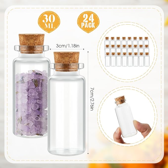 Patelai 12 Pcs Small Glass Jars - Image 2