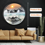 24" Moving Sand Art, 3D Sand Art Pictures Deep Sea Sandscape Living Room - Image 5