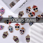 Bulk Gold Enamel Charms for Jewelry Making, Colorful Metal Charms Pendant for - Image 3