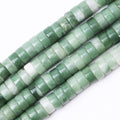 Natural Stone Heishi Beads for Necklace Making, 4 mm x 6 mm Small Flat Round by YUGDRUZY
