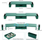 Spacrea Metal Desk Organizers and Accessories, Dual Monitor Stand Riser - Image 5