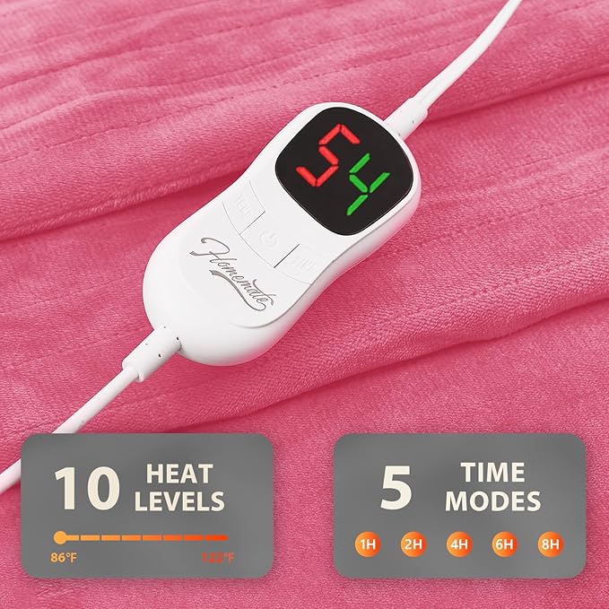 Homemate Electric Heated Blanket Full Size - Image 4