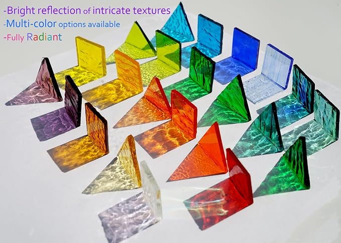 Large Transparent Textured Glass Tiles - Image 3