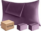 Pillowcases Standard 12 Pack, 20x26 Pillow Cases by Culve