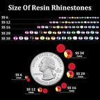 1500pcs 6mm Resin Rhinestones Bulk - Image 3