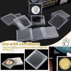 40 Pcs Adjustable Acrylic Coin Holder, Coin Collection Cases - Image 7