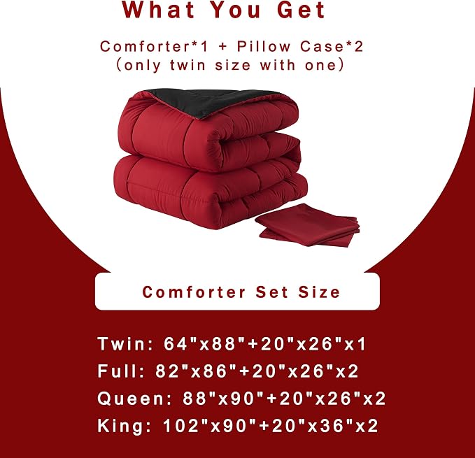 DOWNCOOL King Size Comforter Set -All Season Bedding Comforters Sets - Image 6