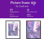 TWING 12x16 Frame 3 Pack, Large Wall Gallery Poster Frames, 12x16 picture frame - Image 2