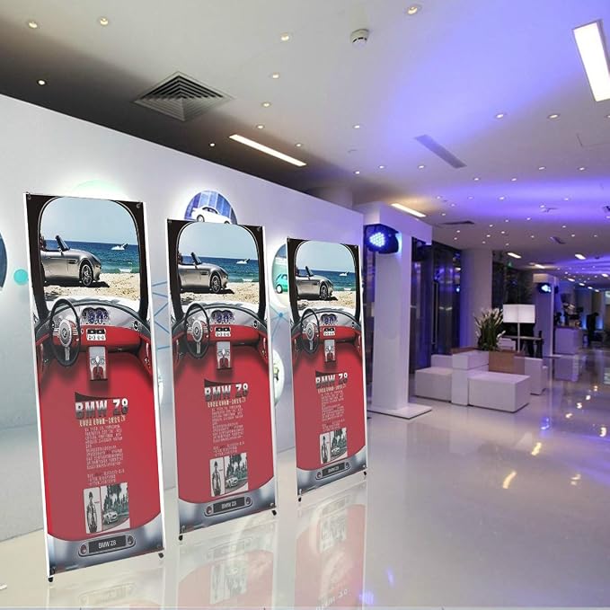 YDisplay X Banner Stand Adjustable Fit Banner Size from 23"X63" to 32"X78" - Image 7