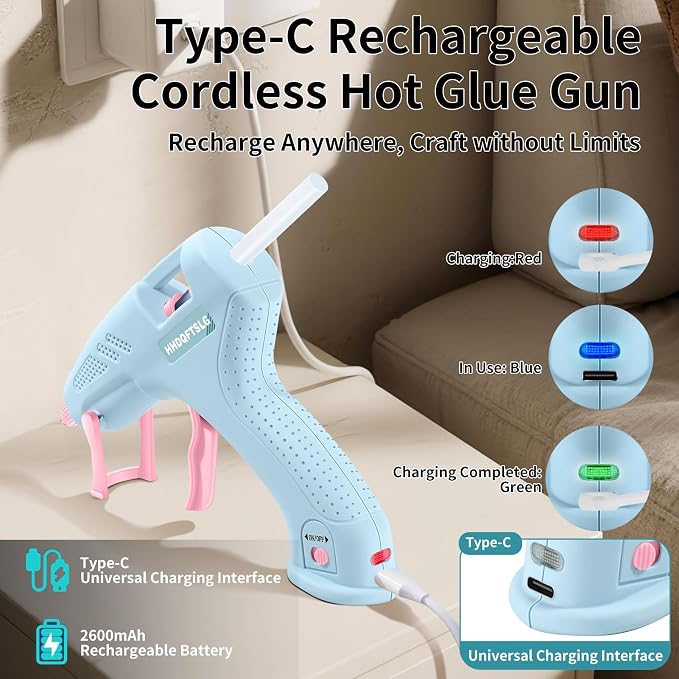 Cordless Hot Glue Gun, Fast Preheating - Image 5