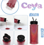 Ceya 3.8oz/ 110g Holographic Ultra Fine Glitter Powder Laser Fuchsia Glitter - Image 4