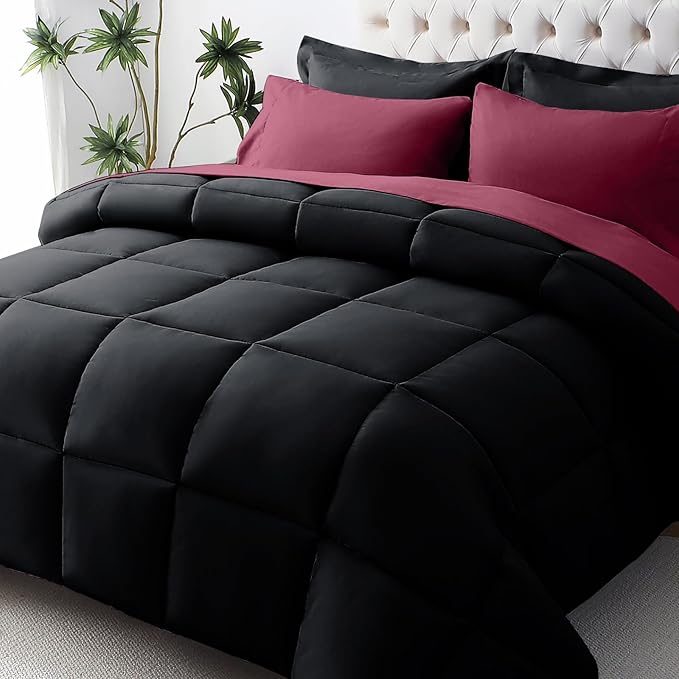 JOLLYVOGUE Twin XL Comforter Set, Ultra-Soft Bed in a Bag Twin XL Size 5 Pieces by JOLLYVOGUE
