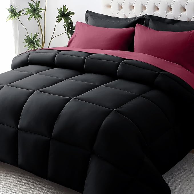 JOLLYVOGUE California King Comforter Set, Ultra-Soft Bed in a Bag Cal King Size by JOLLYVOGUE