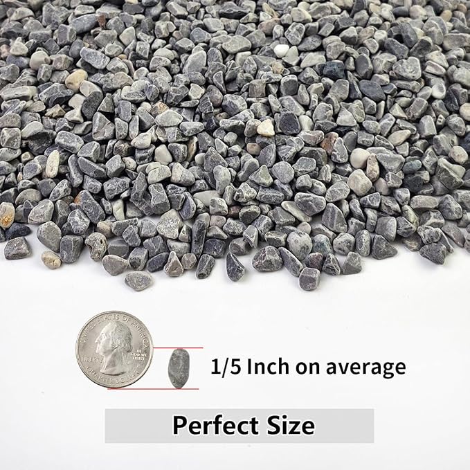 YISZM 10LB Succulent and Cactus Gravel, 1/5 Inch Natural Decorative Polished - Image 2