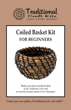 Traditional Craft Kits Coiled Basket Weaving Kit by TraditionalCraftKits