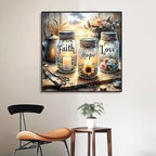 Framed Paint by Numbers Kit for Adults Beginner & Kids Ages 8-12, Love Wishing - Image 2