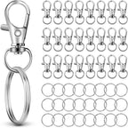 50 PCS in 25 Sets, Metal Swivel Lobster Claw Clasps, Keychain Clip by Unknown