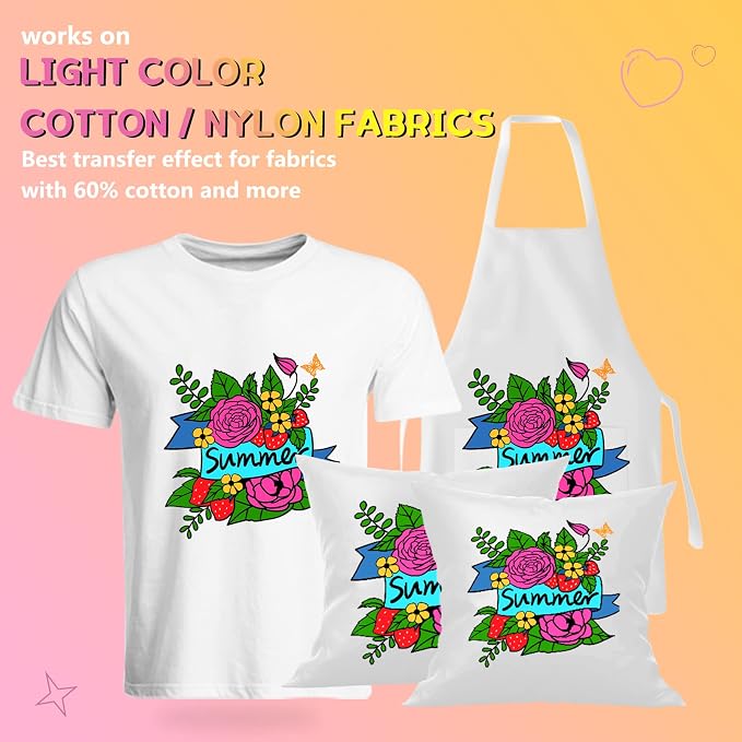 HTVRONT Heat Transfer Paper for Light T Shirts - Image 4
