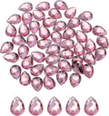 MECCANIXITY 50PCS Flat Back Acrylic Teardrop Gems 18x25mm Artificial Rhinestones by MECCANIXITY
