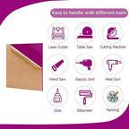 2 Pack 16'' x 20'' Opaque Purple Acrylic Sheet, 3mm Thick Acrylic Plastic Sheet - Image 4