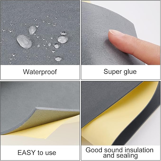 BENECREAT 3mm Thick 78.7x11.8 Inch Self-Adhesive EVA Foam Roll - Image 4