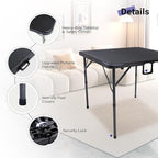 Byliable 34" Square Folding Card Table, Fold-in-Half Utility Dining Portable - Image 4