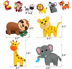 CiyvoLyeen Kids Sewing Kit Crafts – DIY Safari Jungle Animals Felt Plush - Image 3