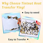Tintnut Black Gold Splash Heat Transfer Vinyl Roll, stretch washable, works - Image 3
