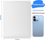 Canvases for Painting 48 Pack, 8x10 inch Blank Canvas Boards, Primed Acid-Free - Image 2