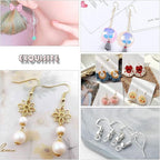 Hypoallergenic Earring Hooks 800 PCS/125 Pairs, Jump Rings, Ear Wires Fish Hooks - Image 5