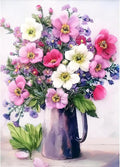 Flowers Stamped Cross Stitch Kits Flowers Cross Stitch Patterns, Dimensions by Unknown