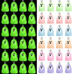 Augshy 64Pcs Halloween Luminous Mini Resin Ghost Charms Jewelry Making | by Augshy