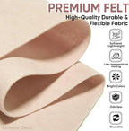 Soft Felt Fabric Sheet 18" x 36", 1.6mm Acrylic Craft Felt, Large Precut Sheet - Image 6