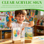 Bercoor 10 Pack 4x6 Inch Blank Clear Acrylic Sign - Image 5