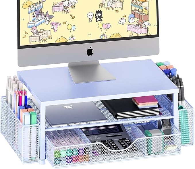 OPNICE Desk Organizers and Accessories, Computer Monitor Stand Riser by OPNICE