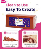 Plasticine Oil Based Modeling Clay, Non Hardening Reusable Clay, Non Toxic - Image 2
