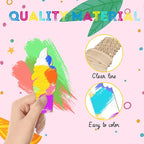 Chunful 30 Pieces Ice Cream Wood Cutouts Crafts Bulk Color Your Own Ice Cream - Image 7