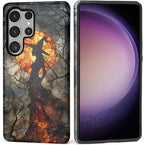 Case for Samsung Galaxy S25 Ultra Case, Halloween Witch Moon Stained Glass by Kapadiy